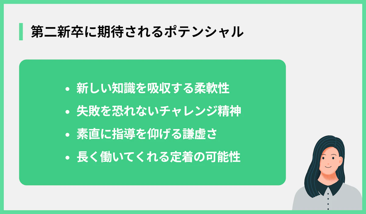 第二新卒に期待されるポテンシャル