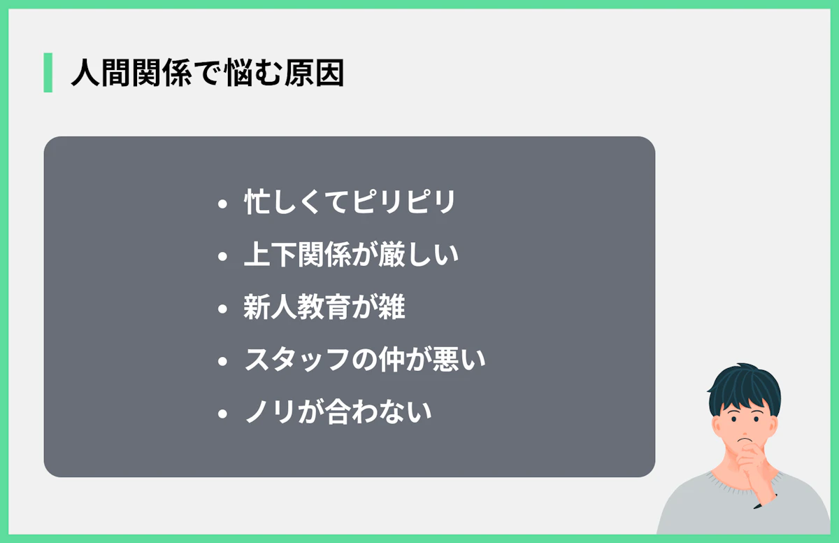 人間関係で悩む原因