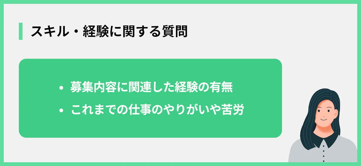 スキル・経験に関する質問