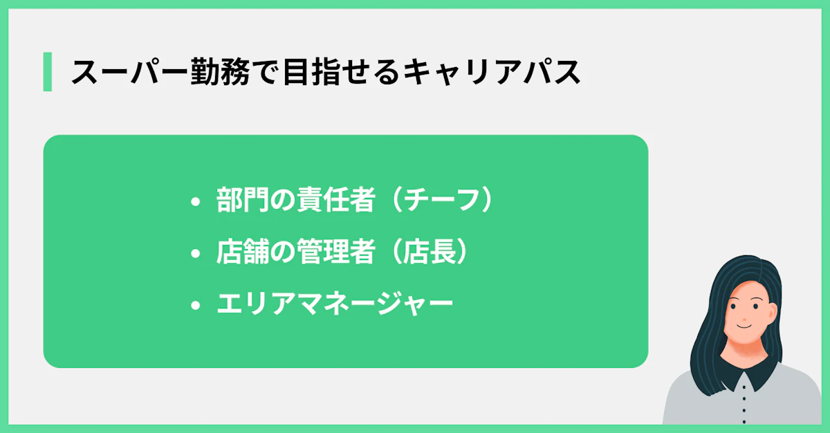 スーパー勤務で目指せるキャリアパス