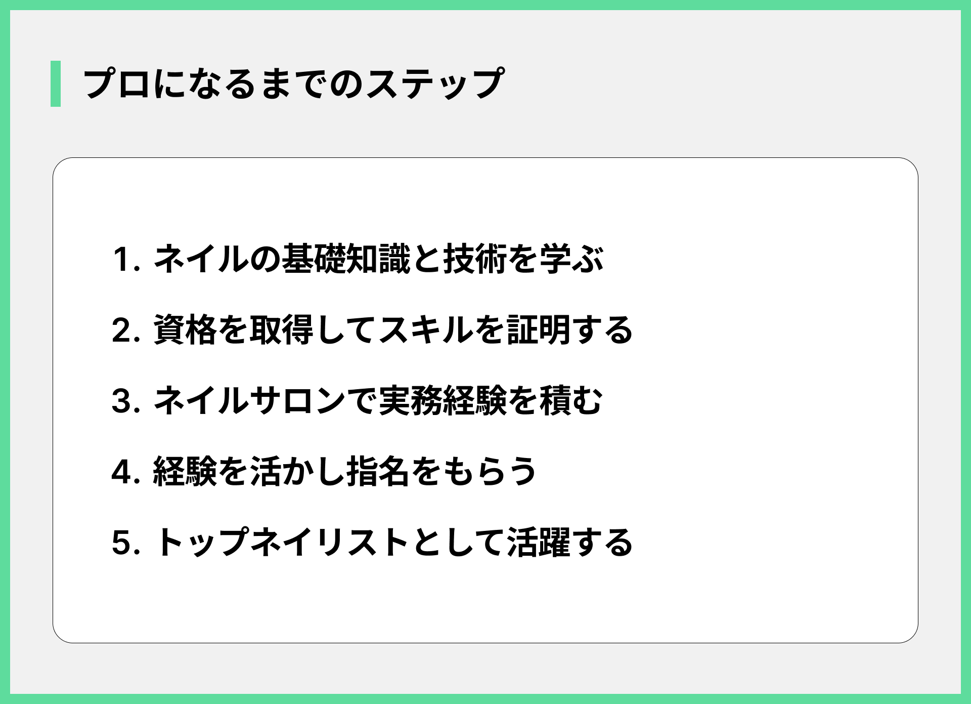 プロになるまでのステップ