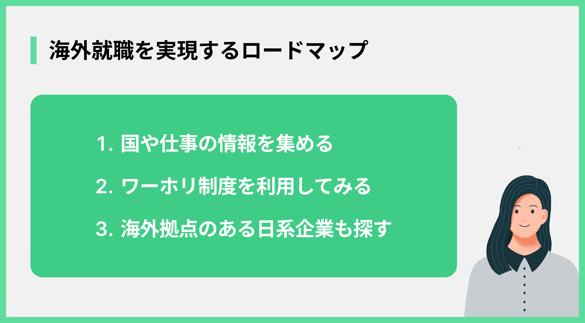 海外就職を実現するロードマップ