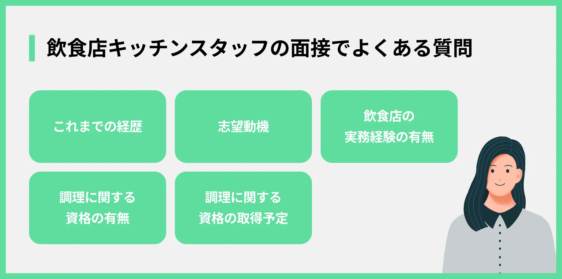 飲食店キッチンスタッフの面接でよくある質問