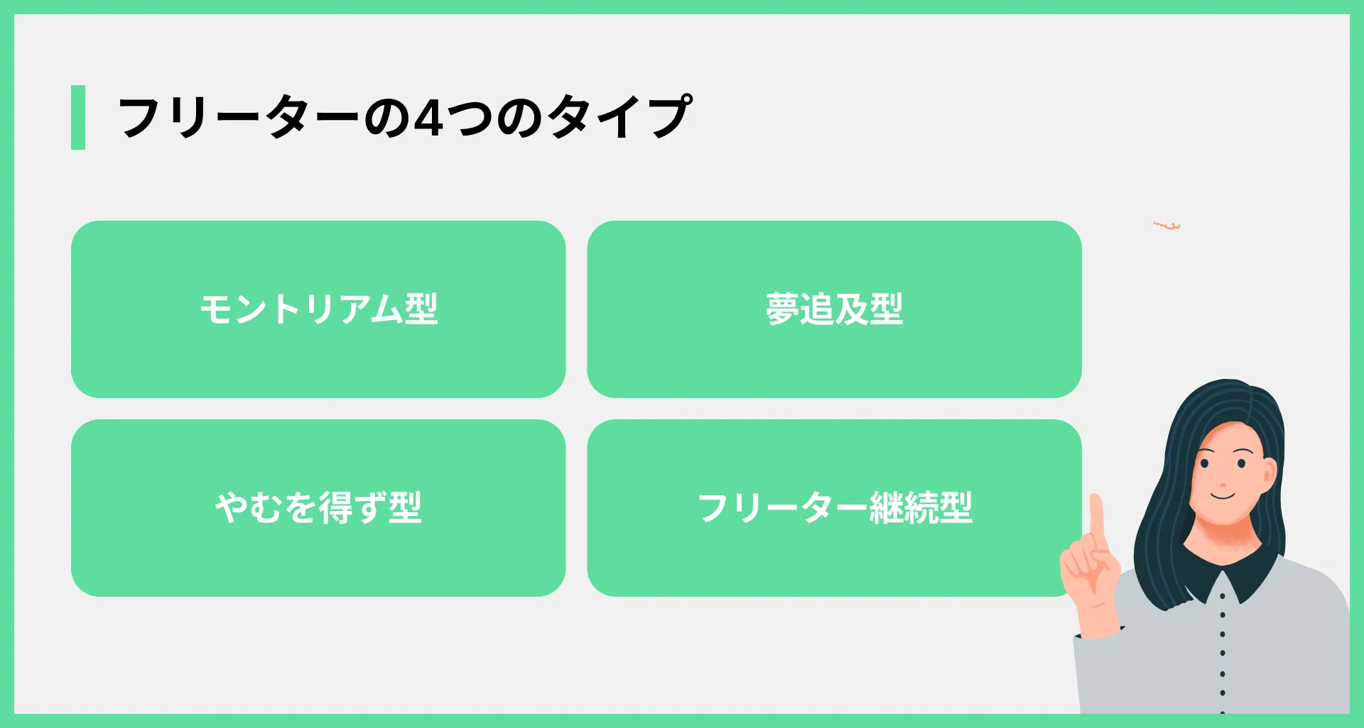 フリーターの4つのタイプ