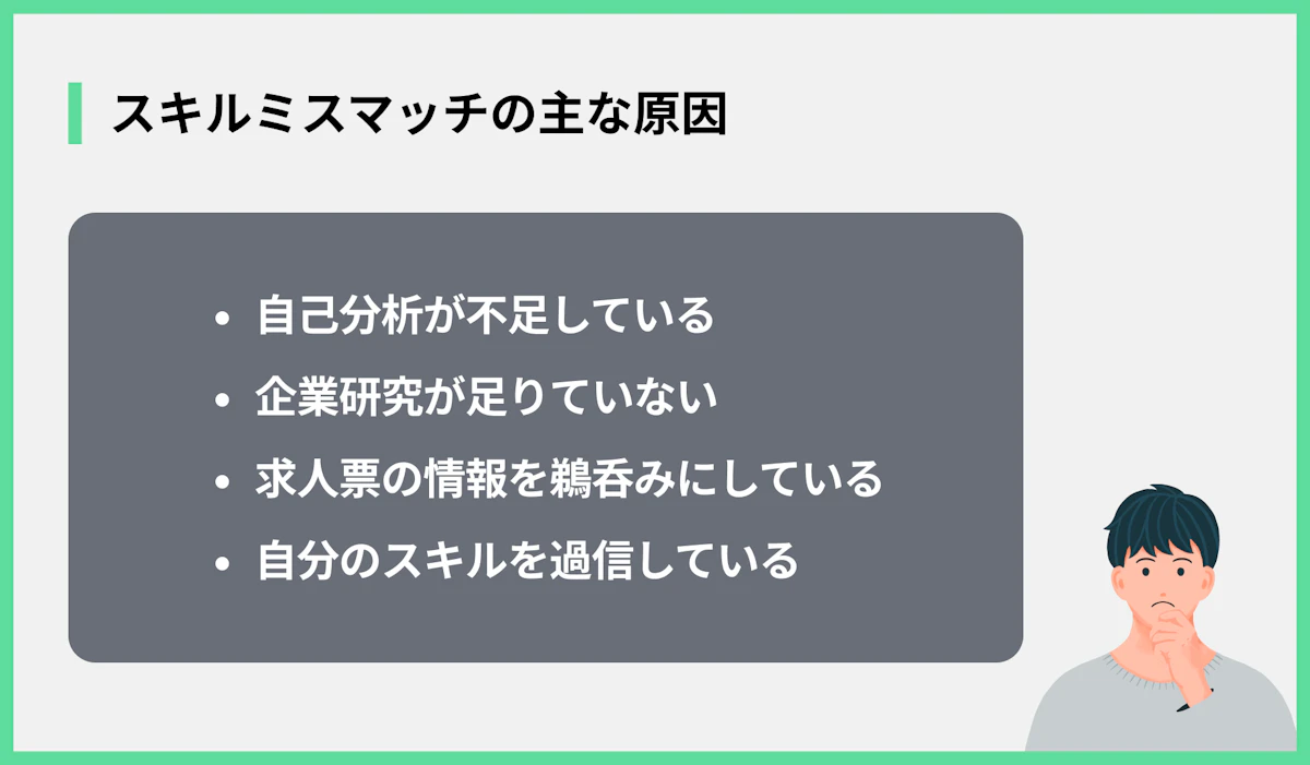 スキルミスマッチの主な原因