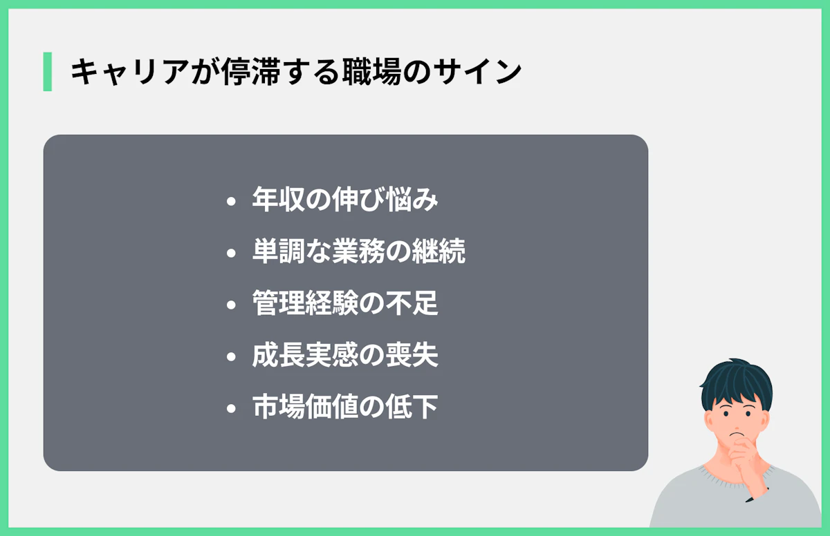 キャリアが停滞する職場のサイン