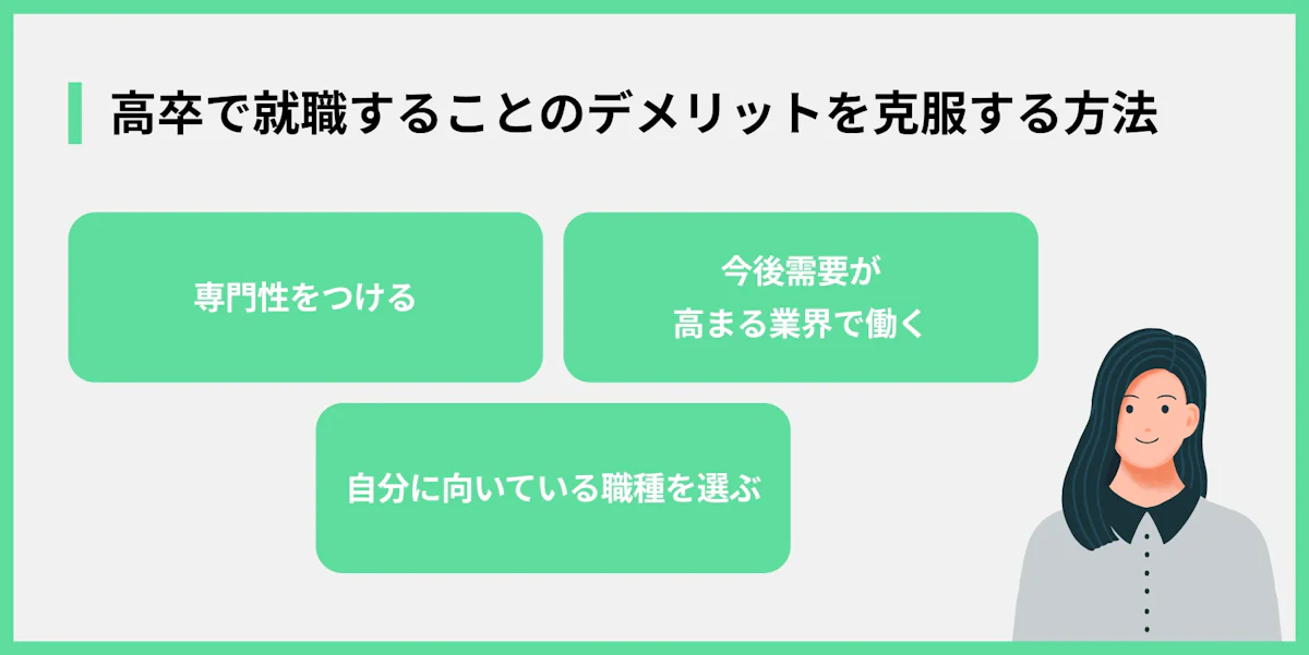 高卒で就職することのデメリットを克服する方法