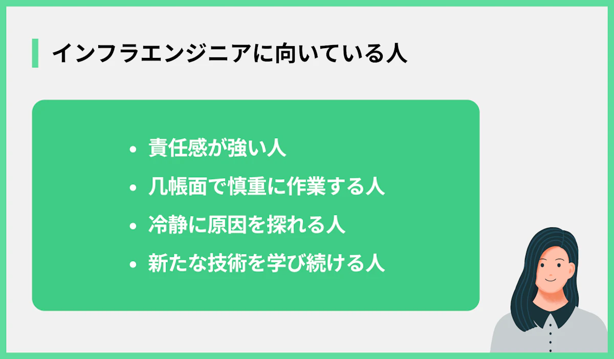 インフラエンジニアに向いている人