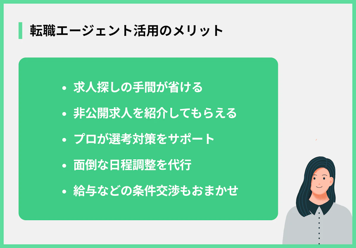 転職エージェント活用のメリット