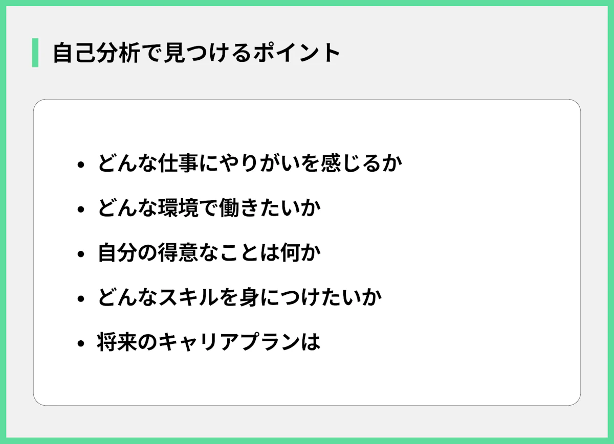 自己分析で見つけるポイント