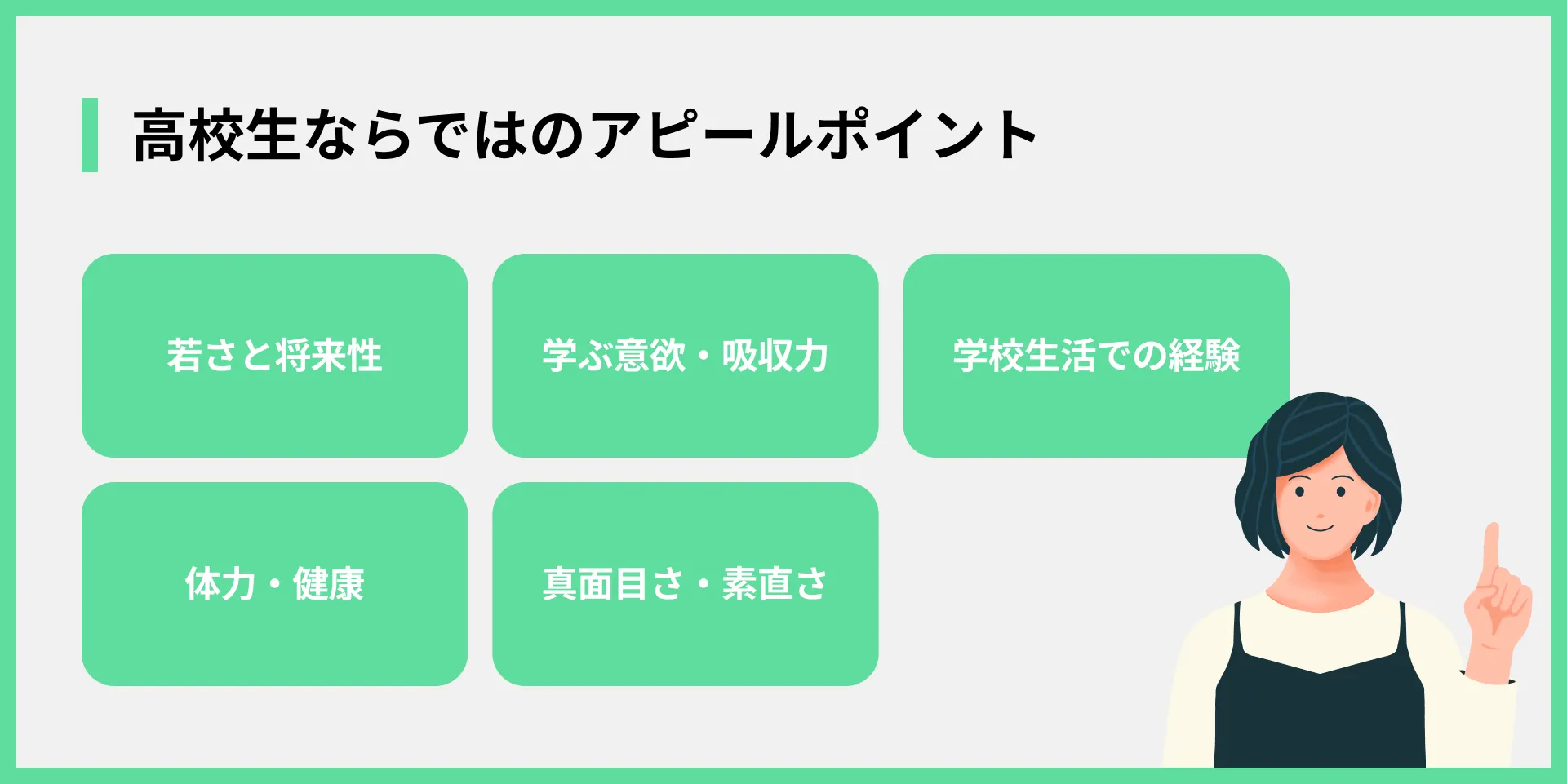 高校生ならではのアピールポイント