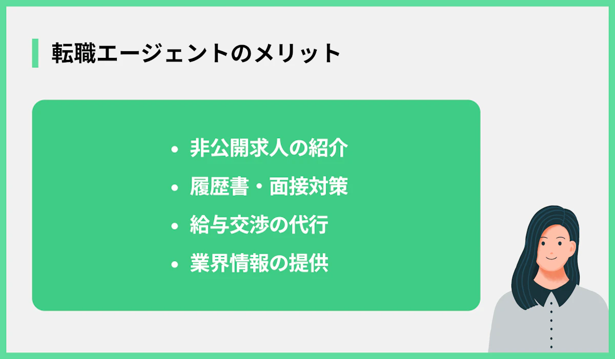 転職エージェントのメリット