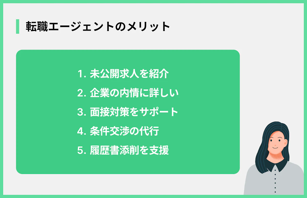 転職エージェントのメリット