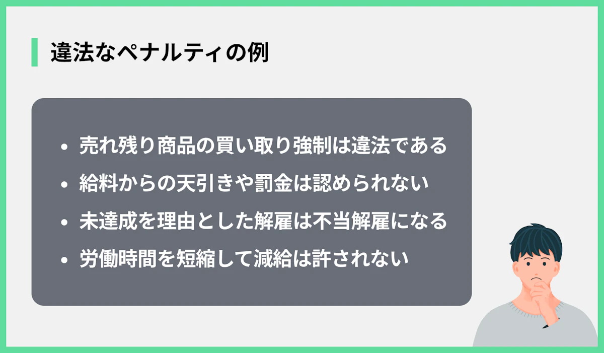 違法なペナルティの例