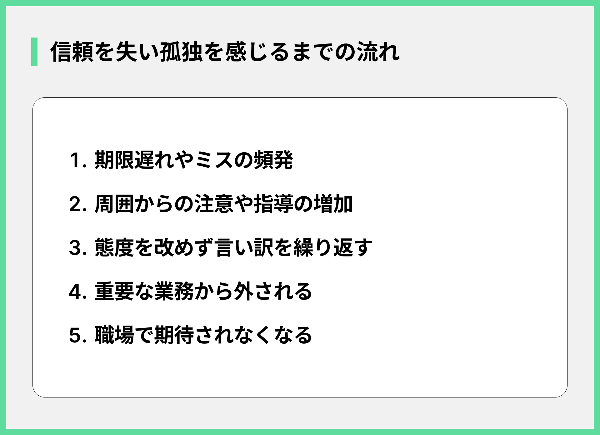 信頼を失い孤独を感じるまでの流れ