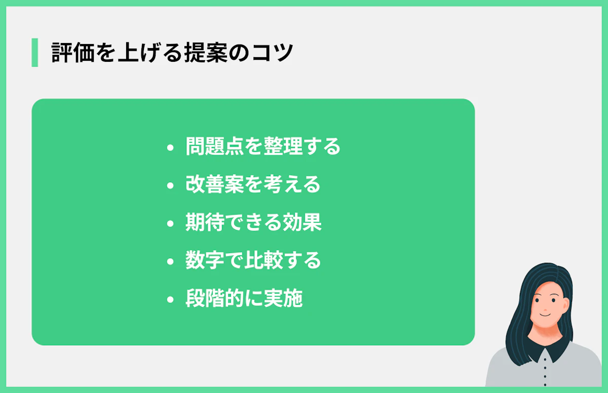 評価を上げる提案のコツ