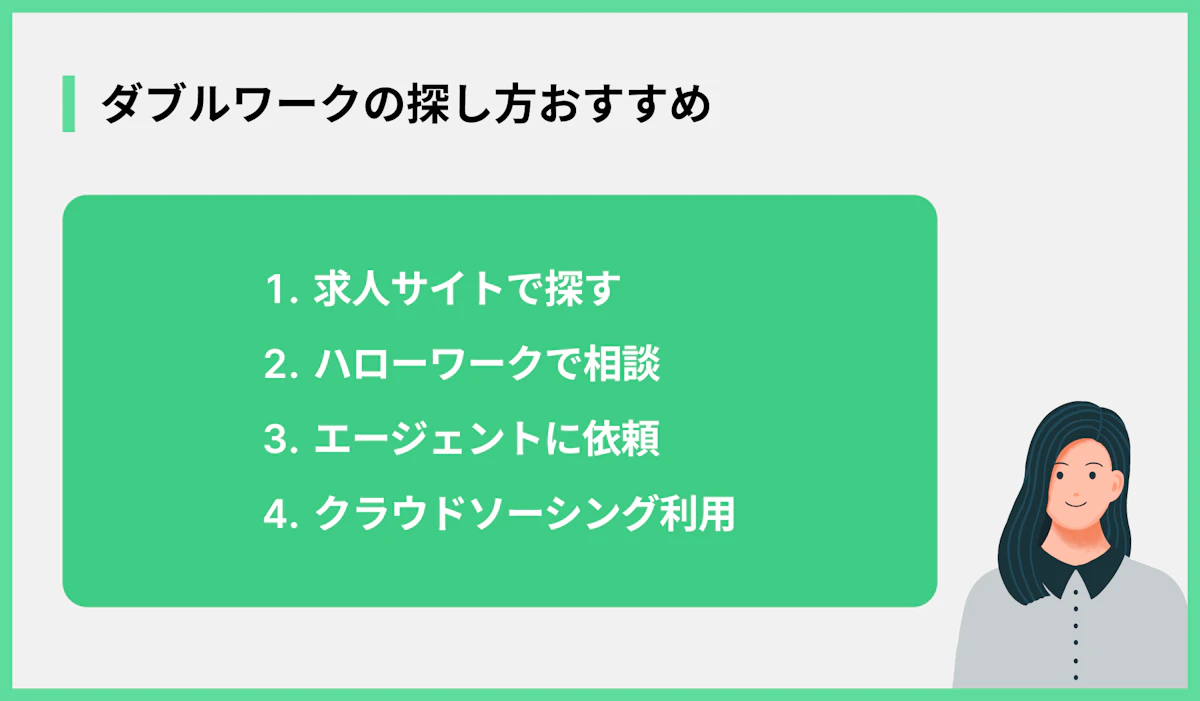 ダブルワークの探し方おすすめ