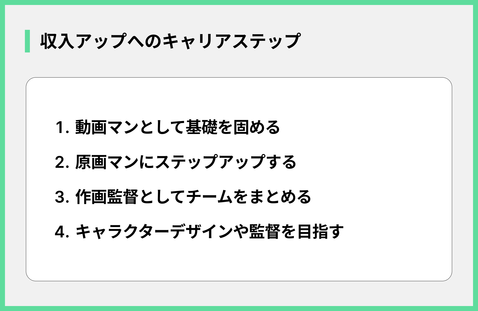 収入アップへのキャリアステップ