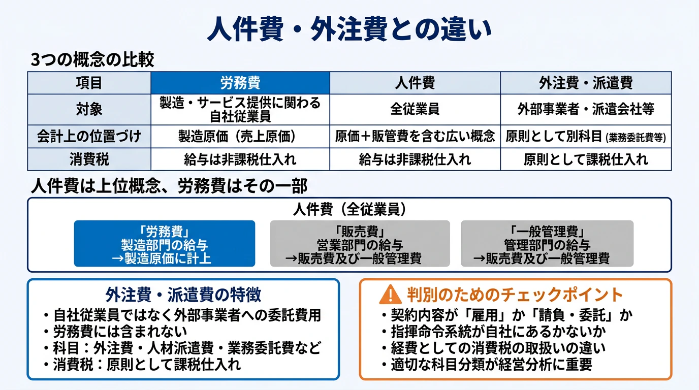 人件費・外注費との違い