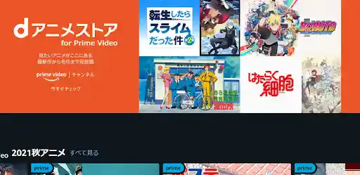 dアニメストア for prime Video