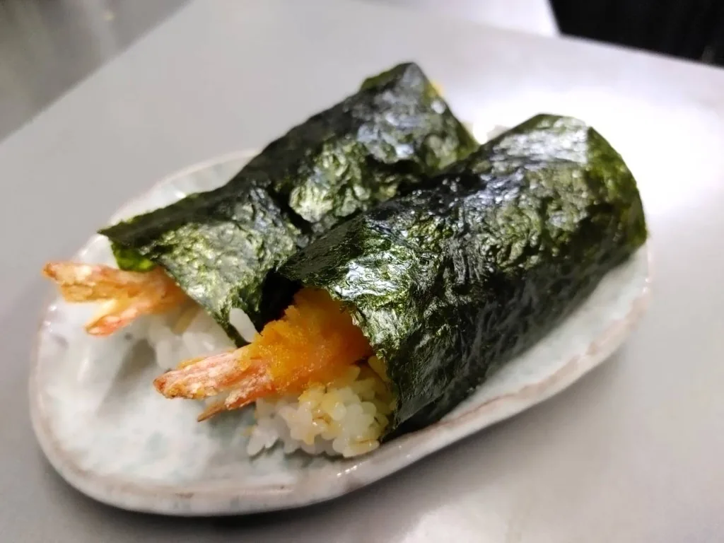 海老フライ天むす