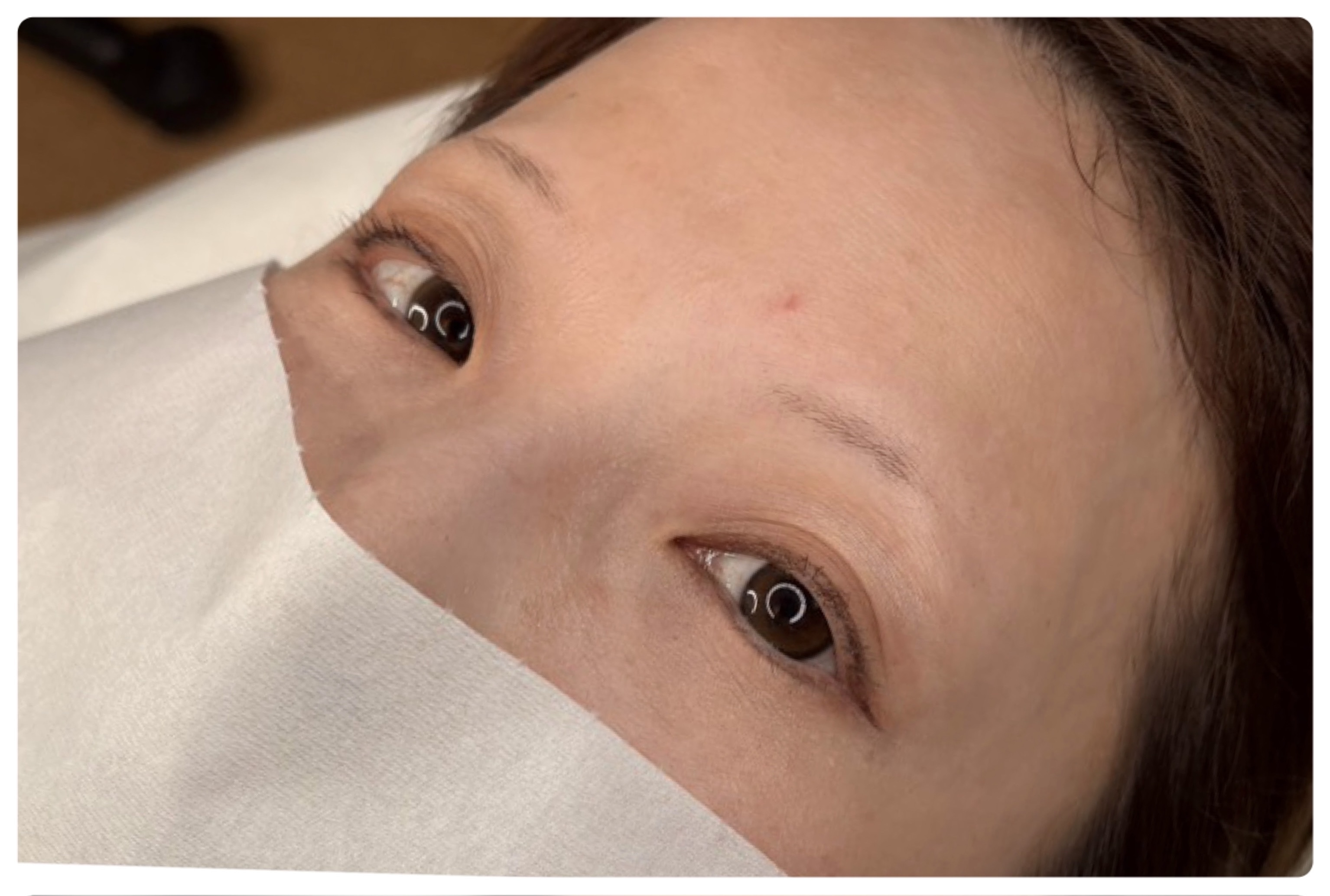 ブロウ(眉)アートメイクの施術前（Before）