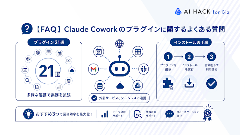 【FAQ】Claude Coworkのプラグインに関するよくある質問