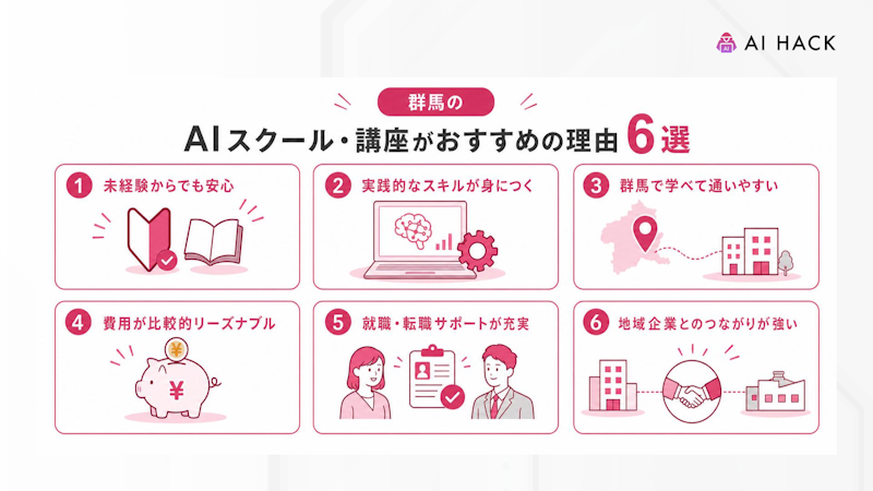 群馬のAIスクール・講座がおすすめの理由6選