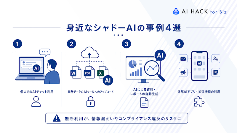 身近なシャドーAIの事例4選