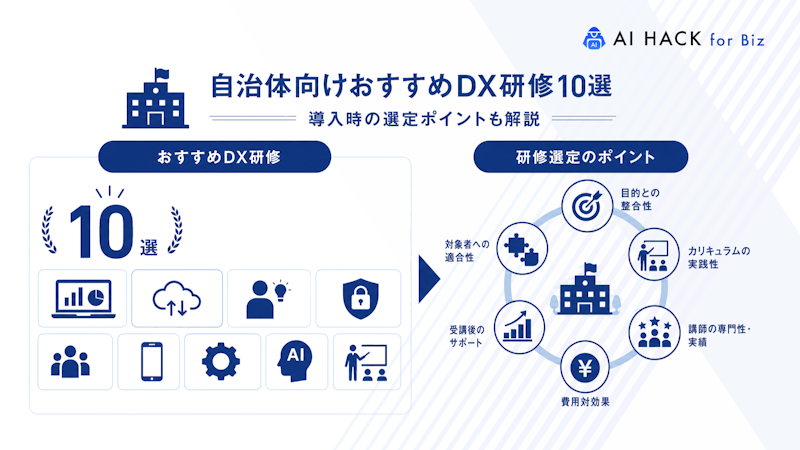 自治体向けDX研修の選び方