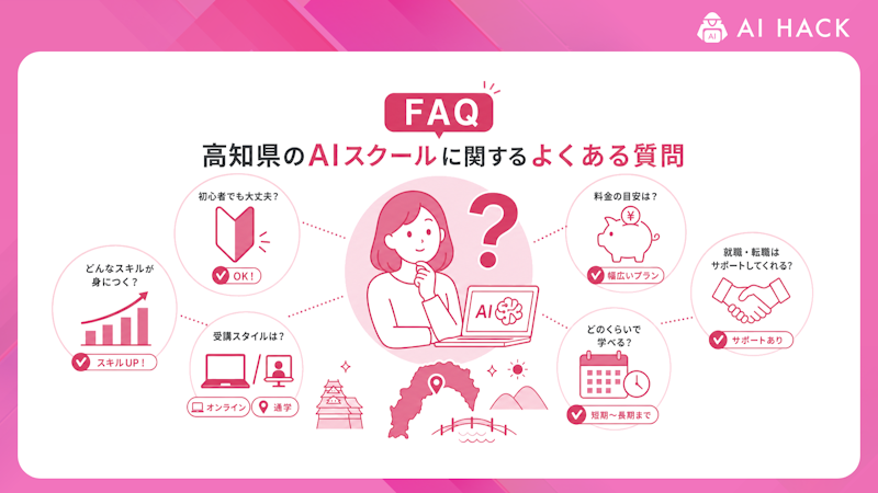 【FAQ】高知県のAIスクールに関するよくある質問