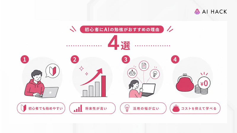初心者にAIの勉強がおすすめの理由4選