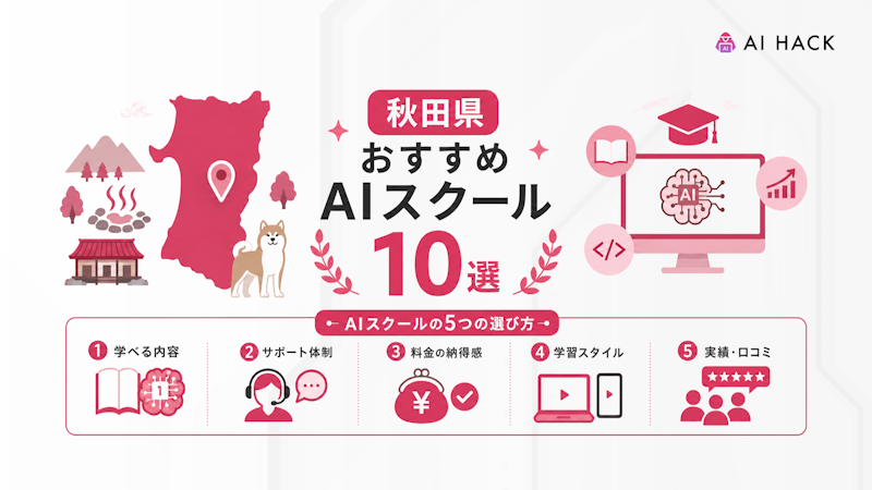 秋田県でおすすめのAIスクール10選