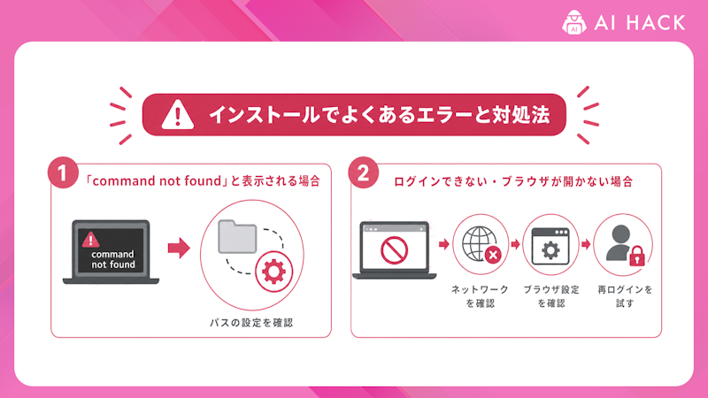 Claude Codeのインストールでよくあるエラーと対処法