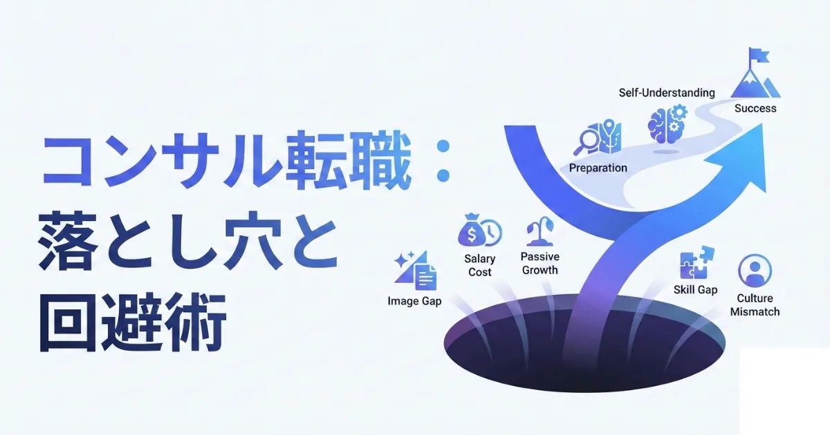 コンサル転職で後悔する人の5つの共通点|失敗しないために知っておきたい落とし穴と対策