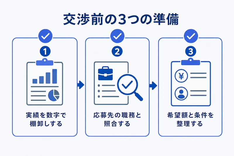 外資系転職で年収交渉をする前の準備手順