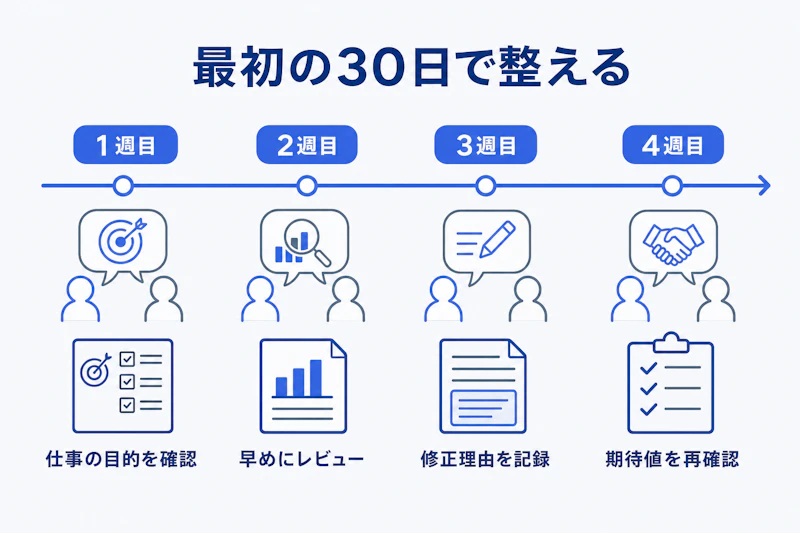 コンサル中途入社後30日間の行動計画