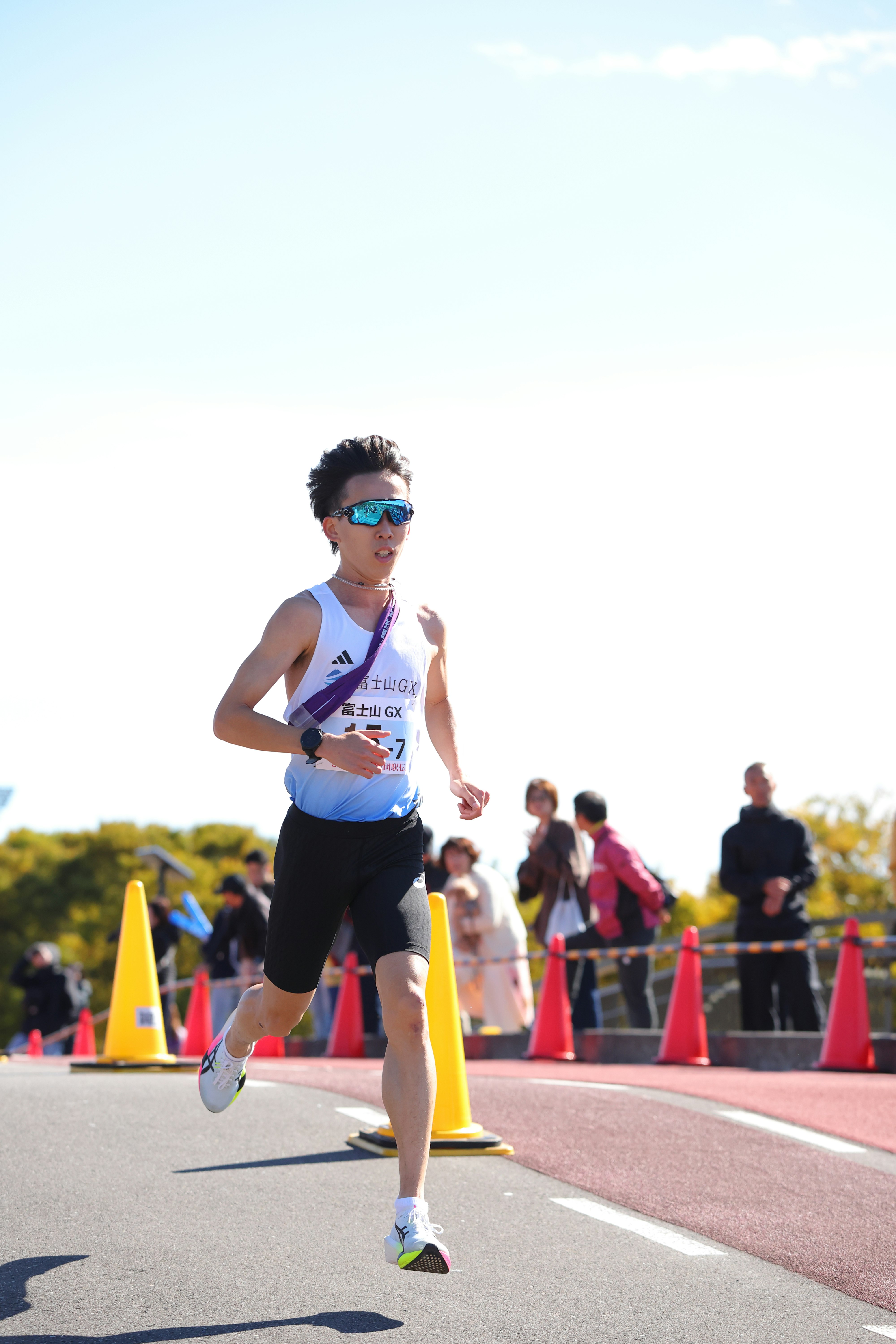 第7区を冷静沈着なプランで走り抜いたルーキーの柴田大輝。