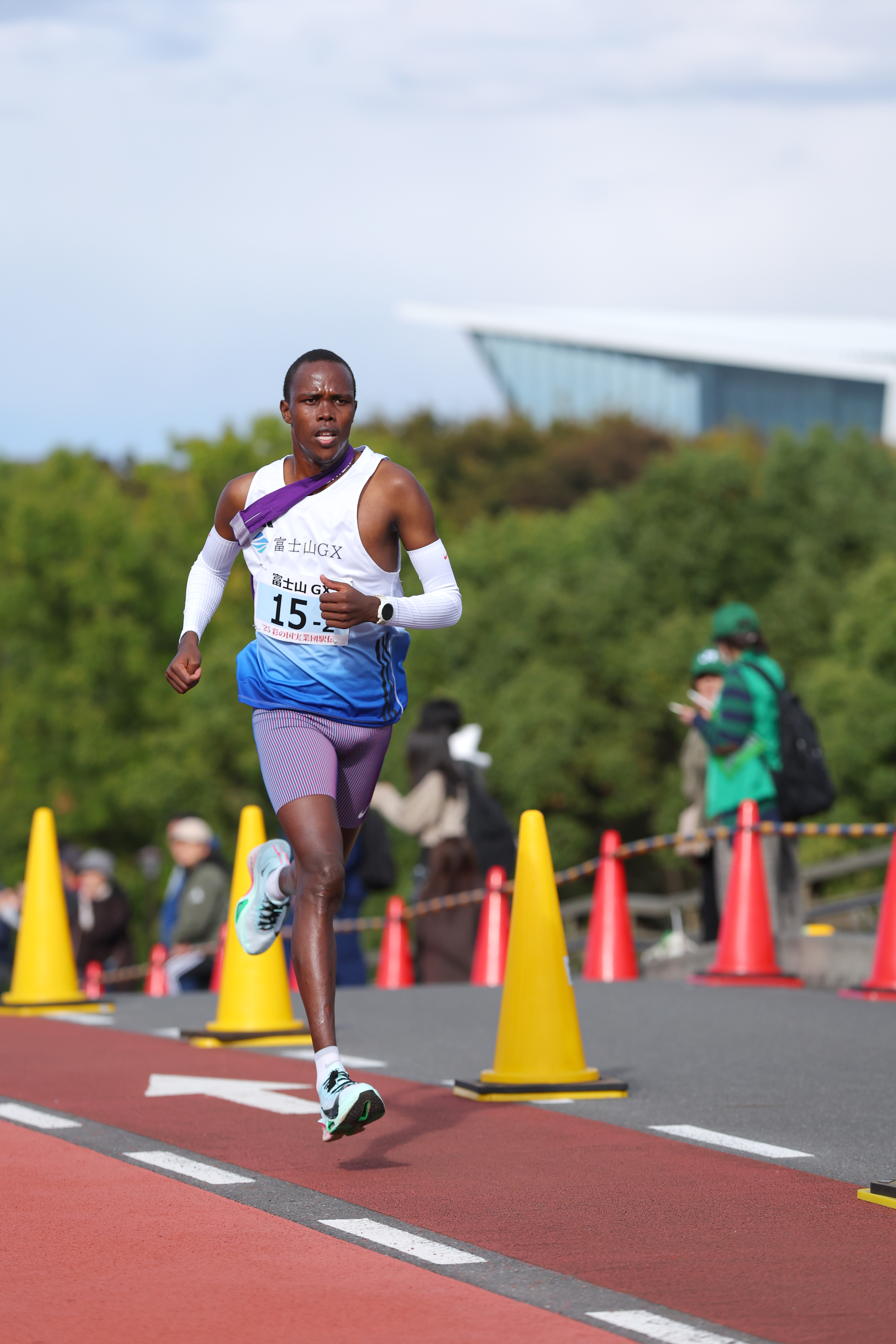 第2区のインターナショナル区間を走った、キサルサク・エドウィン。