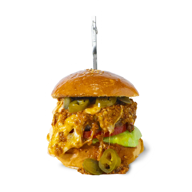 チリミートハラペーニョ チーズバーガー