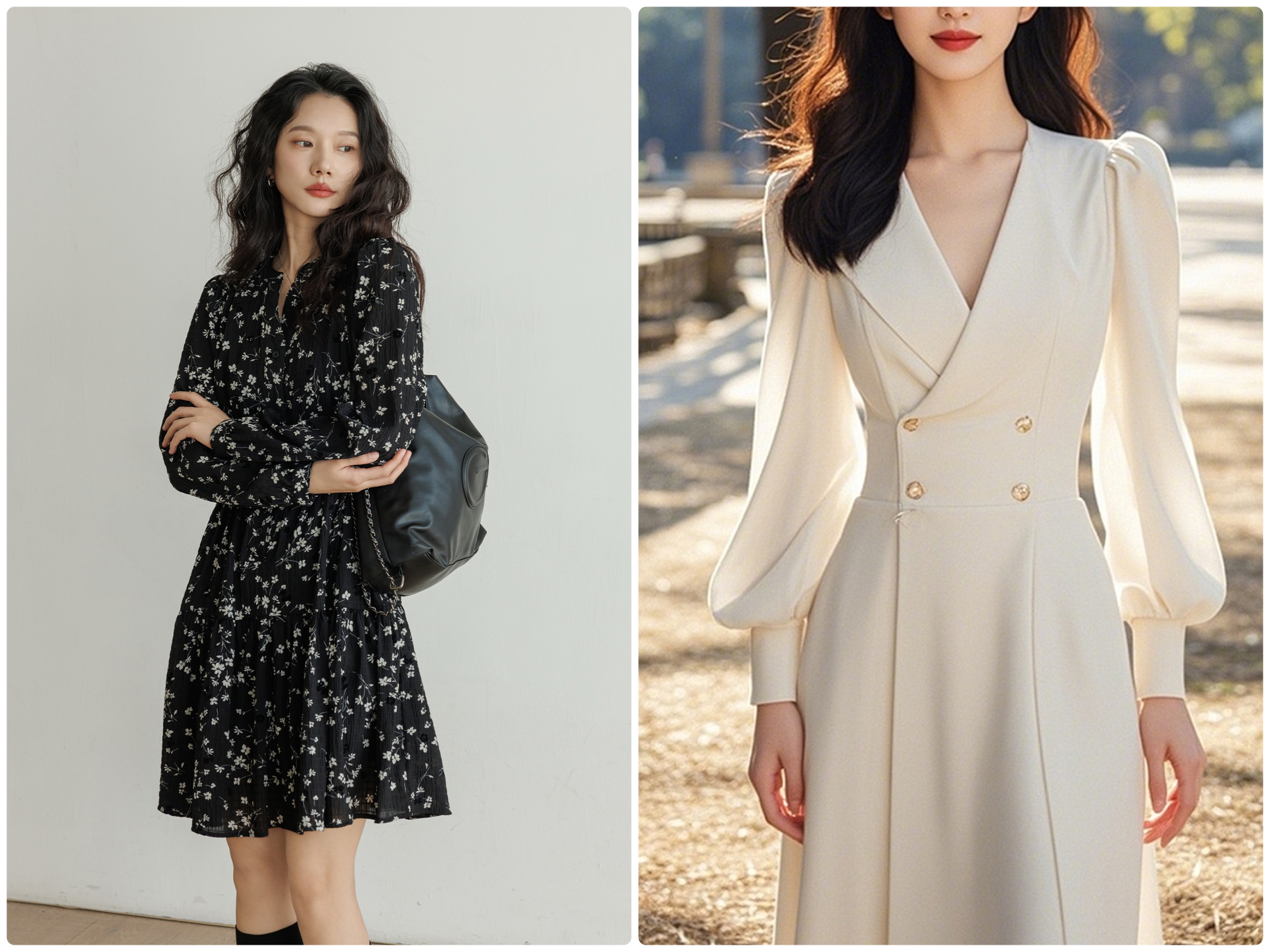 長袖ワンピース