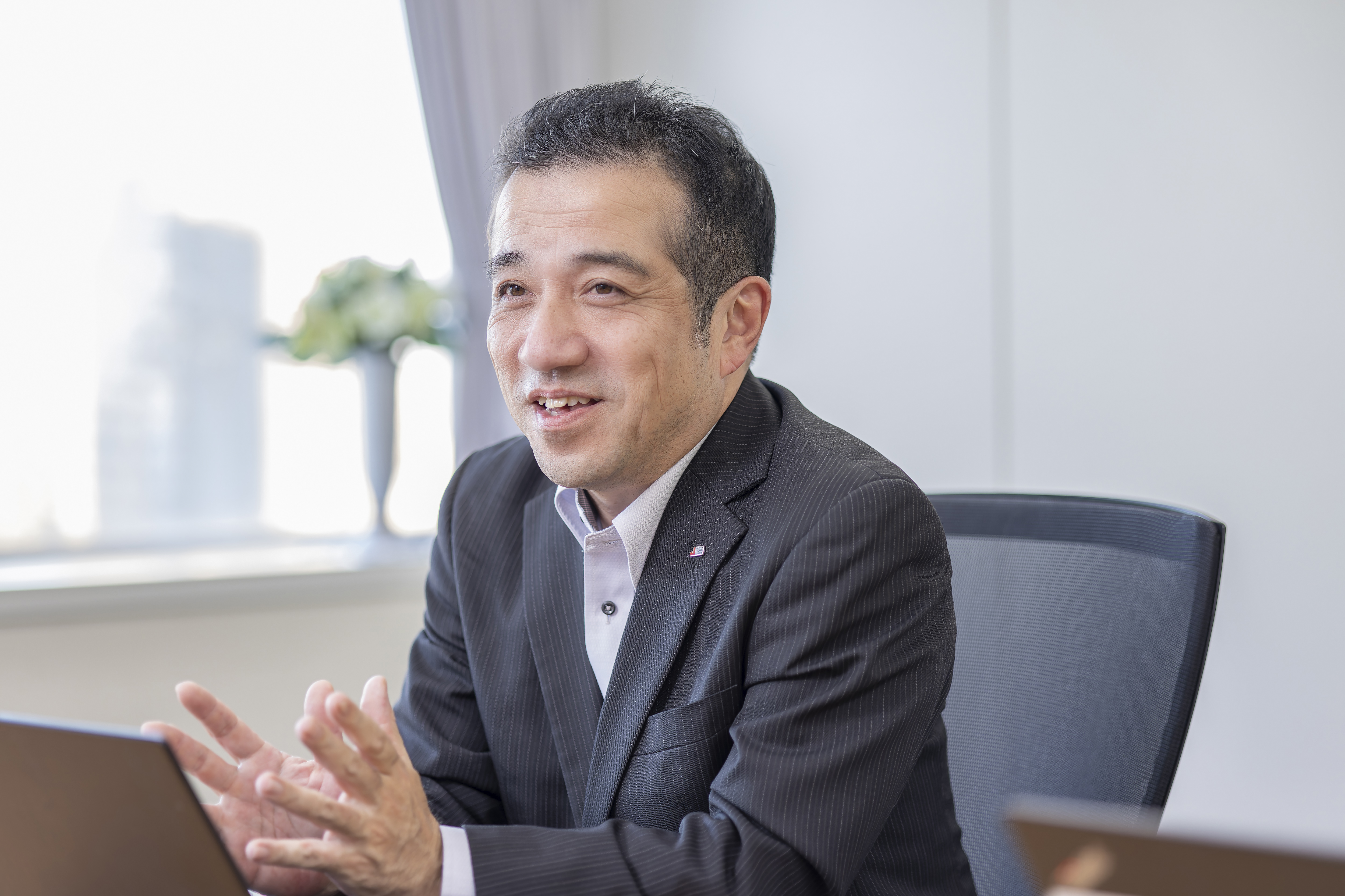 液状化に対する顧客意識の変化について話す内山氏