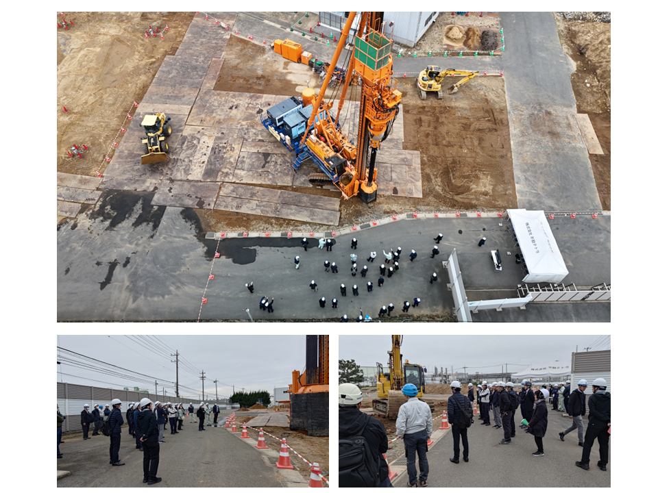 当日の様子（(株)不動テトラ提供）