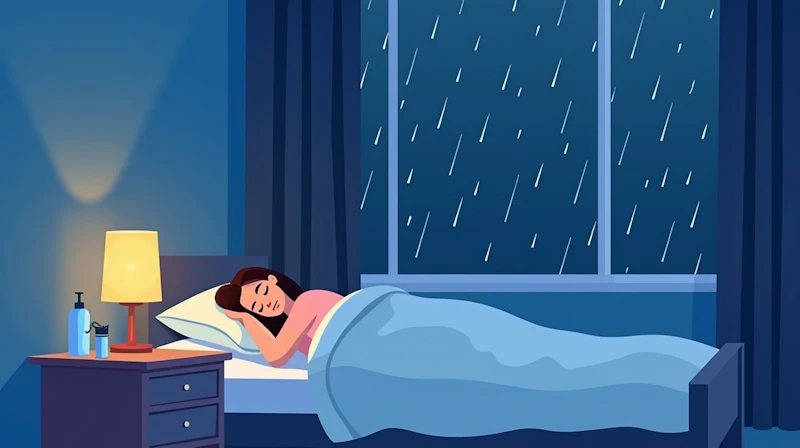 台風の夜、不安で眠れないときの過ごし方｜心を落ち着ける工夫