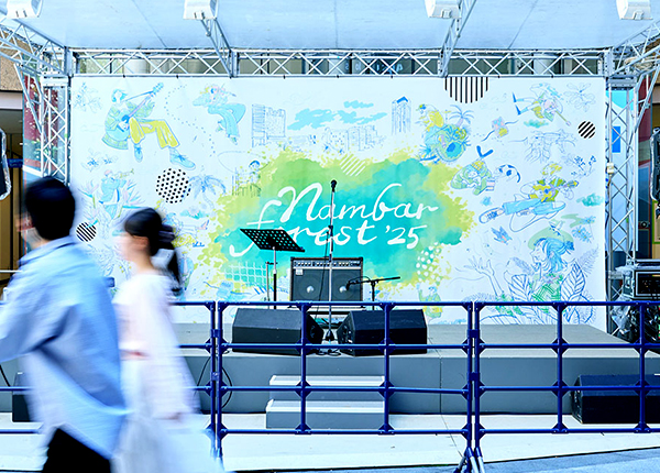 なんばパークス 音楽フェス ビジュアル制作の実績イメージ