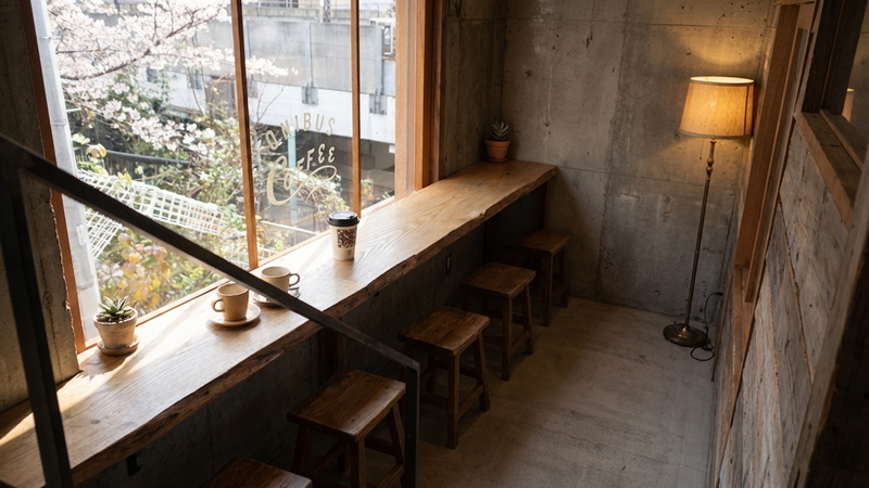ONIBUS COFFEE NAKAMEGURO (オニバスコーヒー 中目黒店)の別の角度
