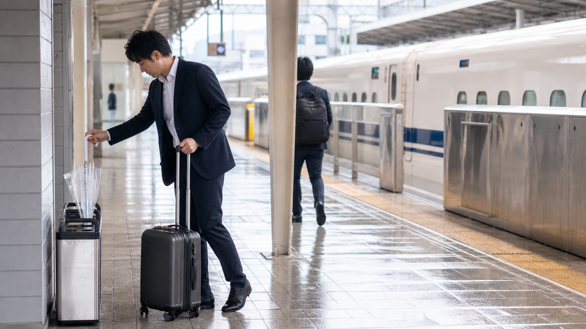 移動が多い日――持って歩き続けなくていい傘