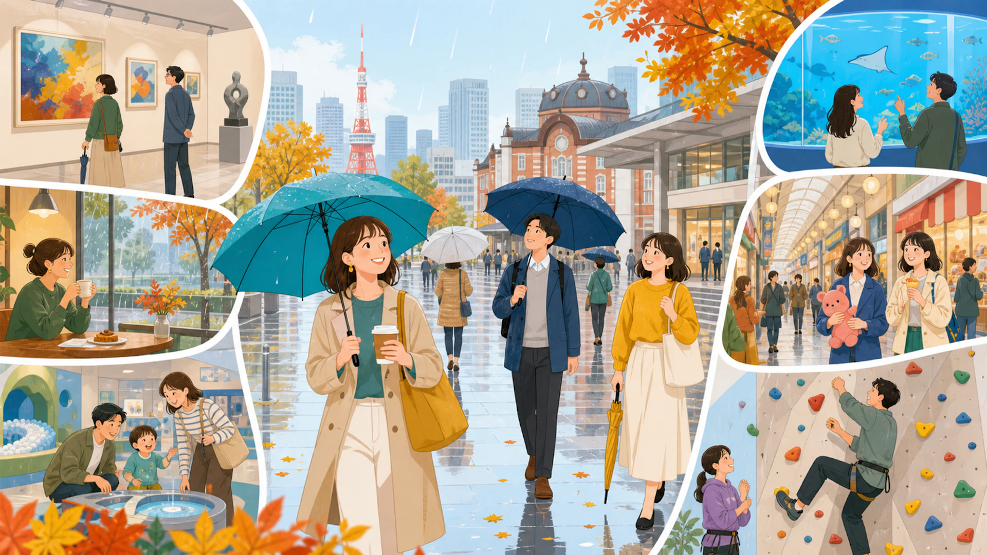 【2026年秋】東京の雨の日が100倍楽しくなる!実は知られていない穴場遊び場7選と賢い傘活用術