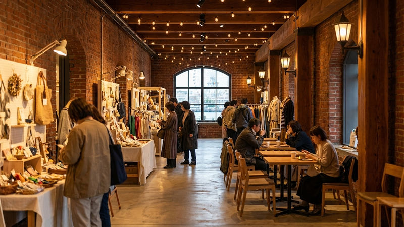 横浜赤レンガ倉庫の別の角度