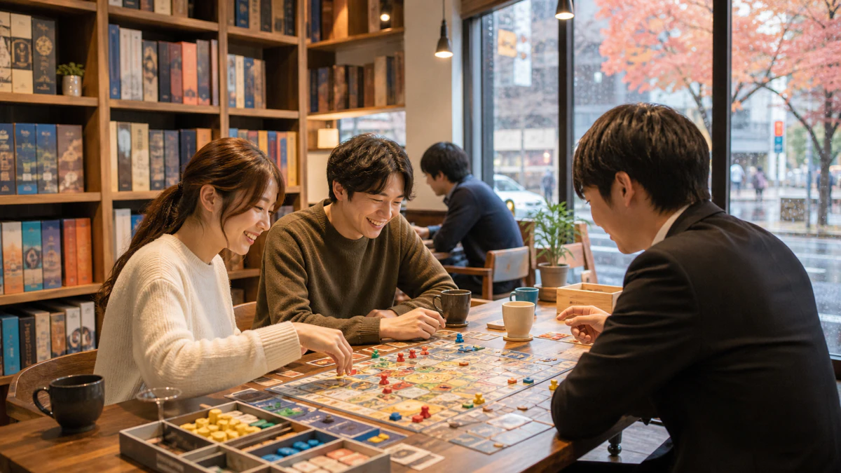ボードゲームカフェの様子